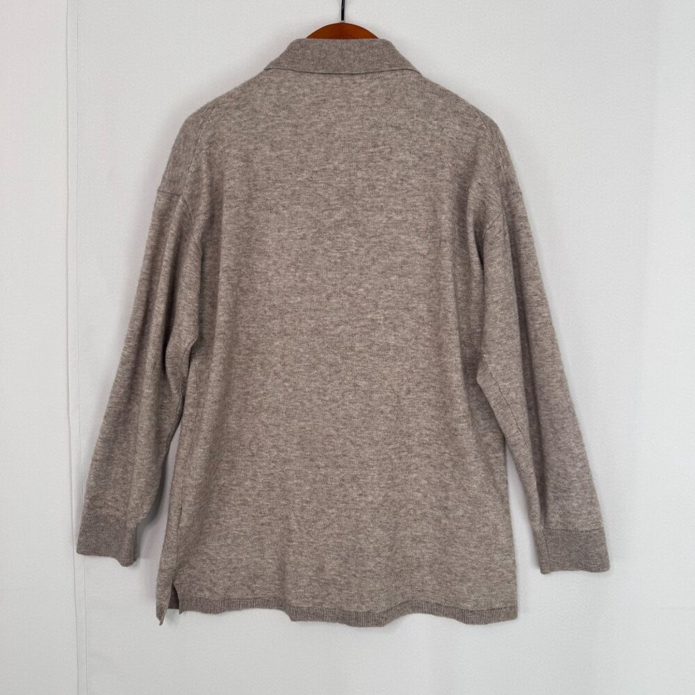&Other Stories Wool Blend Mother of Pearl Button Oversized Shirt Cardigan Medium - Picture 8 of 16